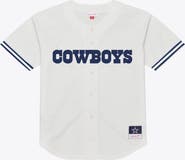 Mitchell & Ness Men's Mitchell & Ness White Dallas Cowboys Monochrome Mesh Full-Button Fashion Jersey