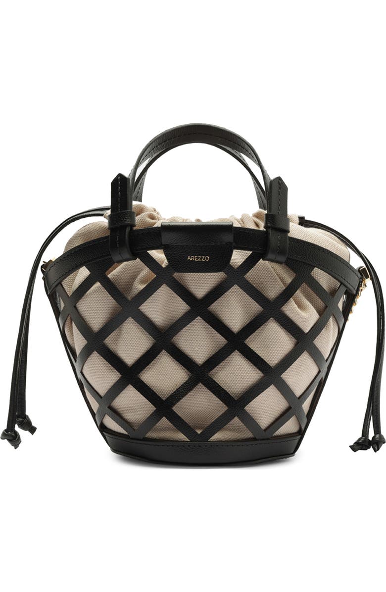 Arezzo Small Petra Leather Bucket Bag, Main, color,
