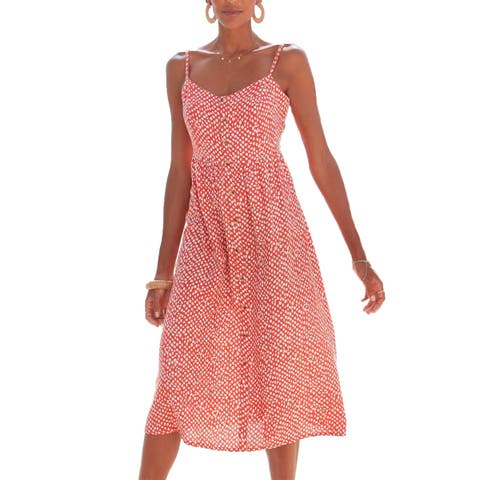 Women's Button Up Panel Dress