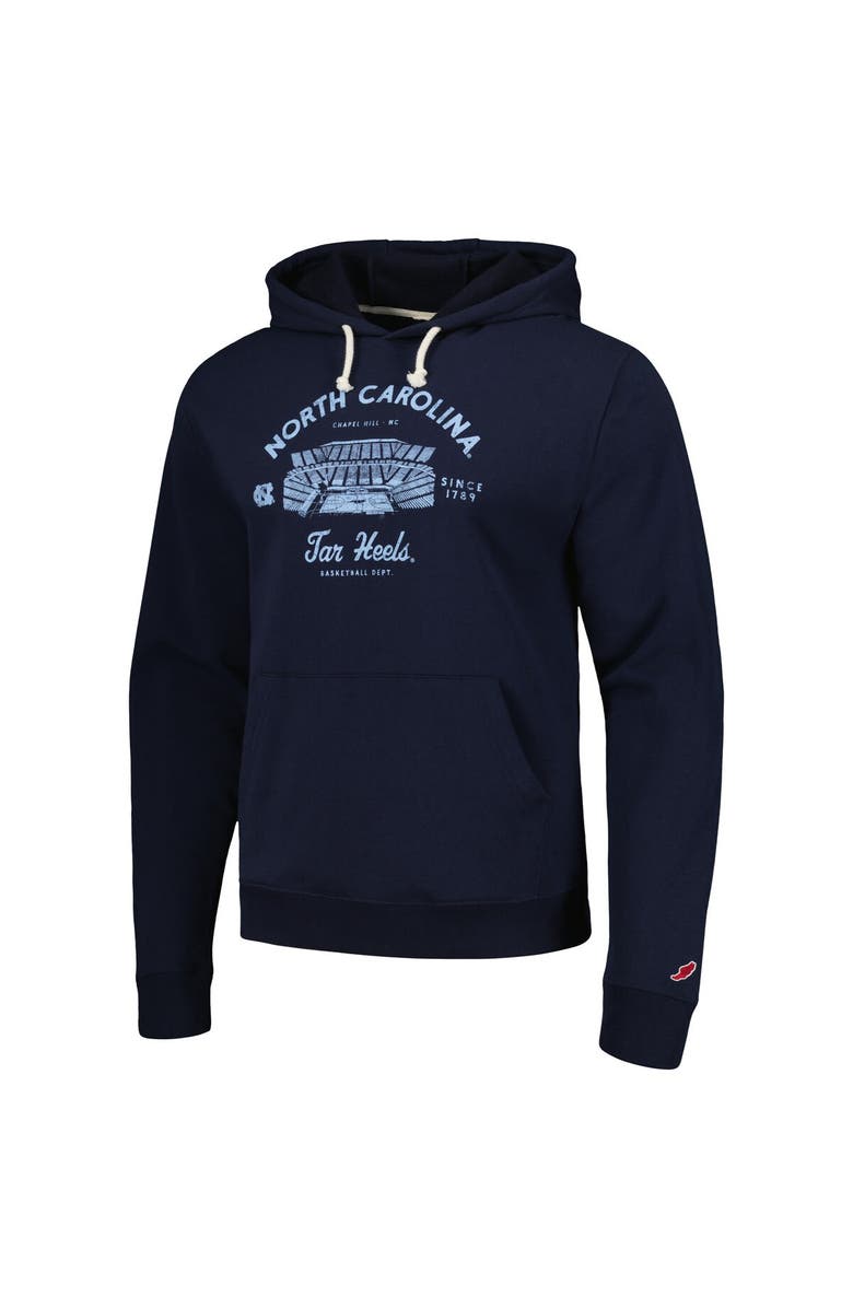 LEAGUE COLLEGIATE WEAR Men's League Collegiate Wear Navy North Carolina Tar Heels Stadium Essential Pullover Hoodie, Alternate, color,