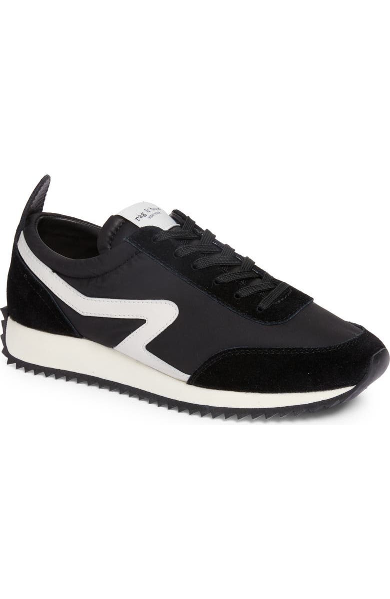 rag & bone Retro Runner Sneaker, Main, color, Blk