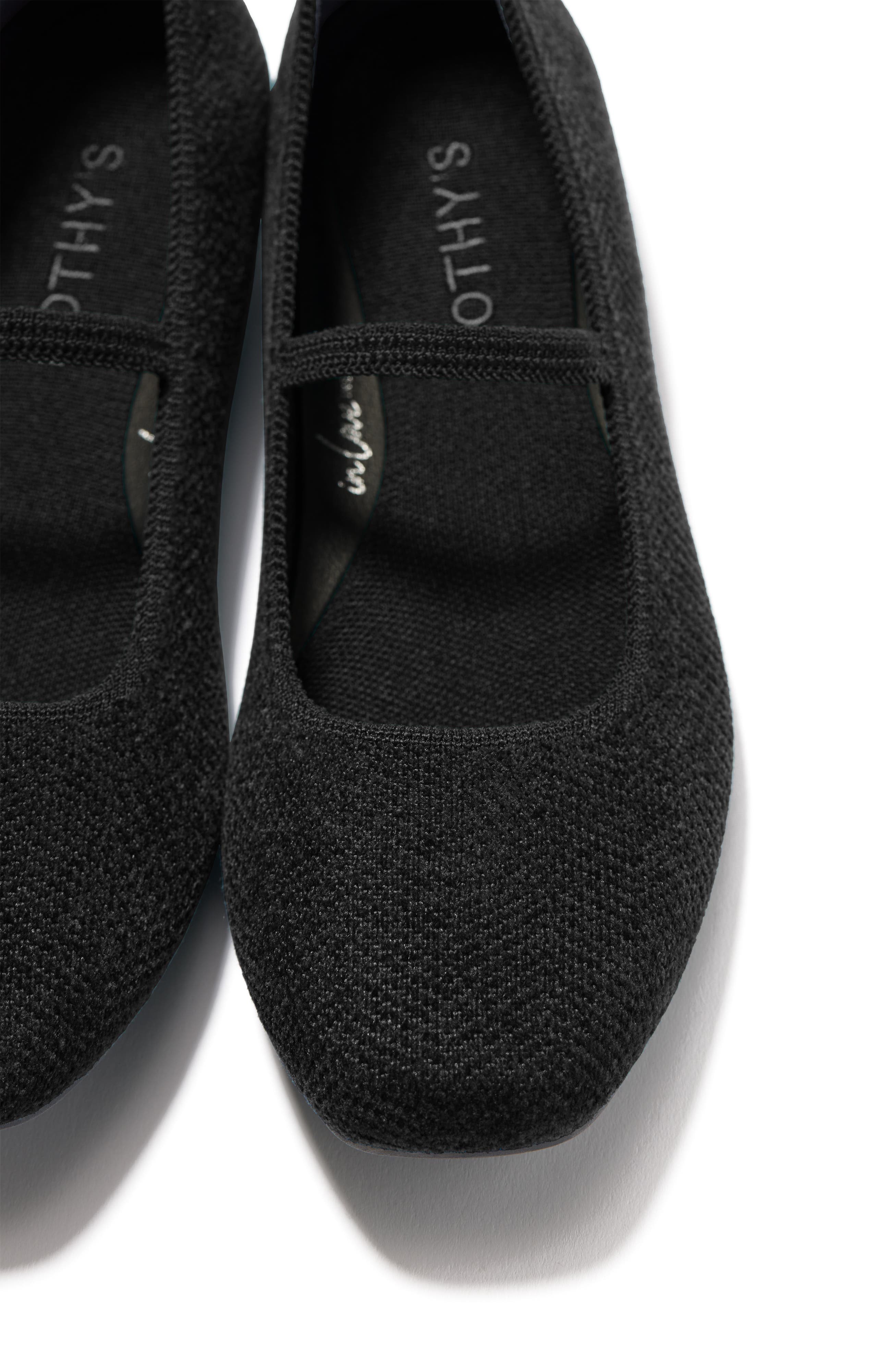 Rothy's The ReVelvet Max Square Mary Jane, Alternate, color, Revelvet Black