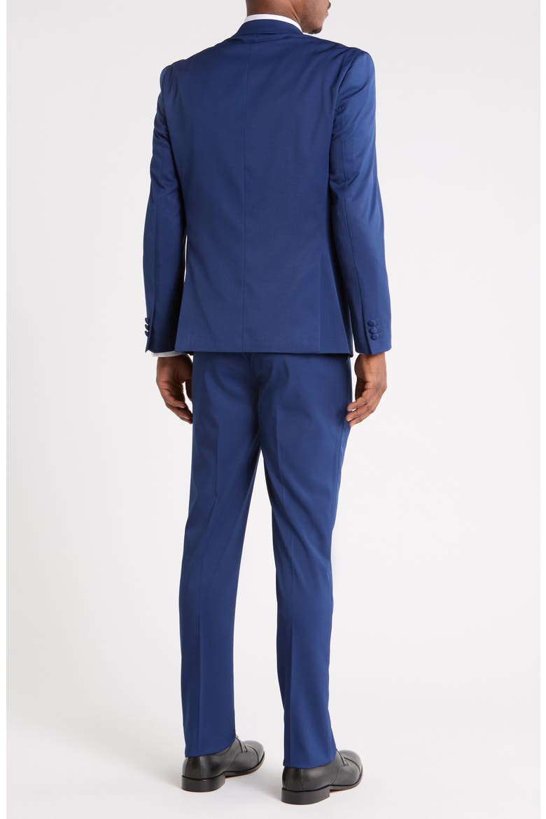 One-Button Peak Lapel Suit, Alternate, color, DARK BLUE
