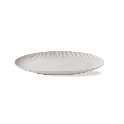 Tag Vista Oval Small Serving Platter Grey Dishwasher Safe Serveware In White