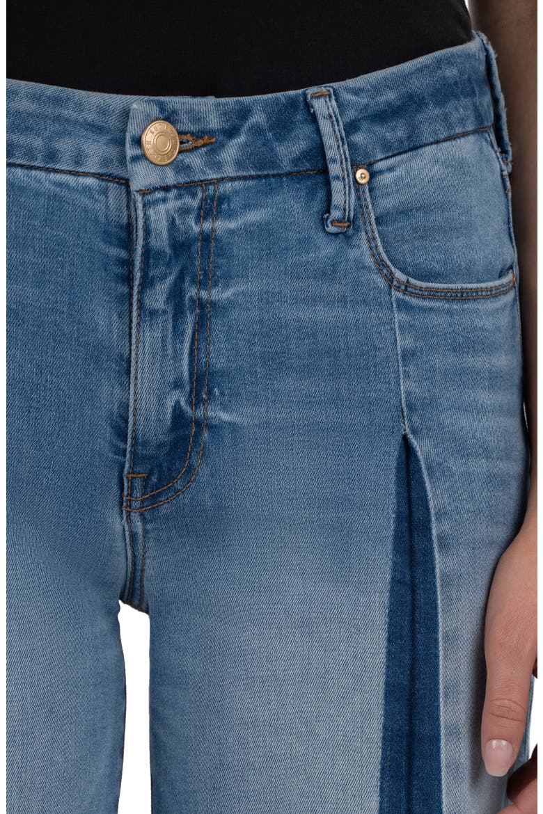 Meg High Waist Raw Hem Wide Leg Jeans, Alternate, color, HOLY