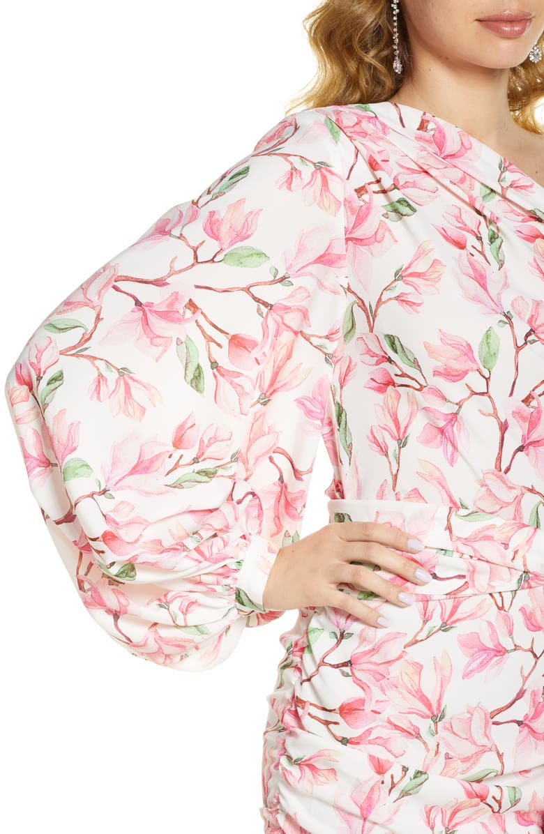 Bronx and Banco Layla One-Shoulder Long Sleeve Minidress, Alternate, color,