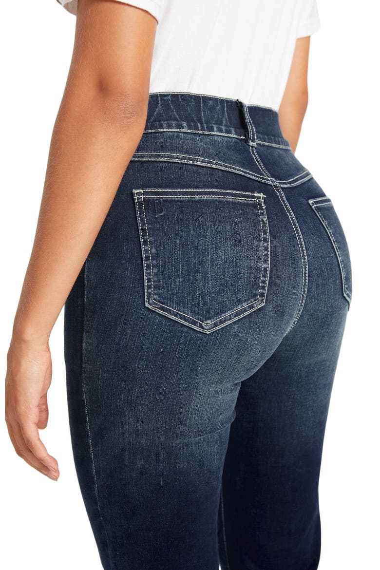 Signature Mid Rise Stretch Denim Straight Leg Jeans, Alternate, color, Roma Wash