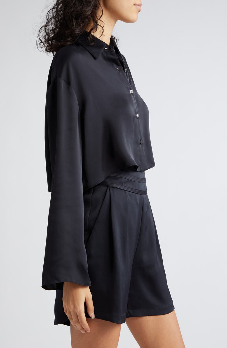 Ramy Brook Skyla Crop Button-Up Shirt, Alternate, color, 