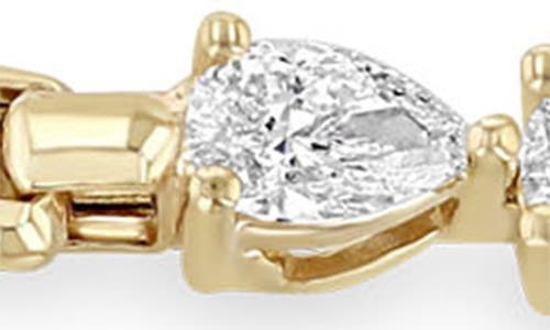 Zoë Chicco Diamond Pear Box Chain Bracelet In Gold