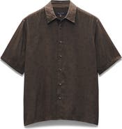 rag & bone Dalton Floral Short Sleeve Button-Up Shirt