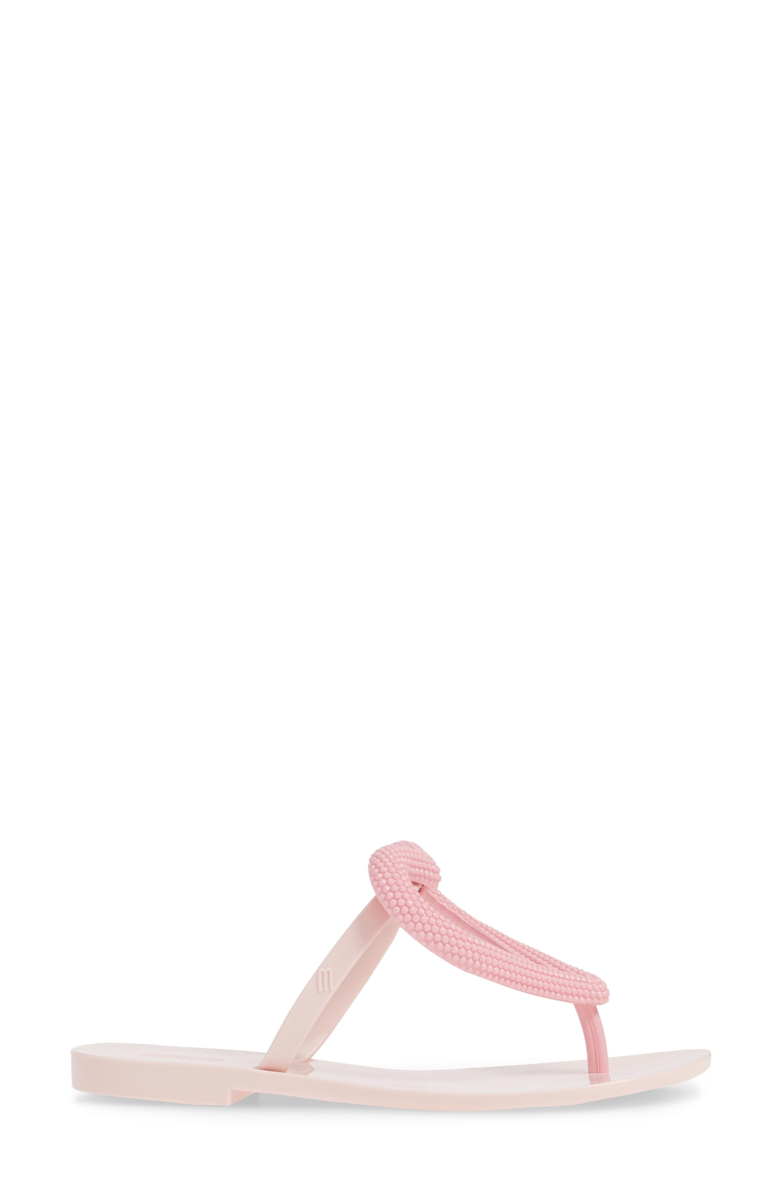 Big Heart Flip Flop, Alternate, color, LIGHT PINK RUBBER