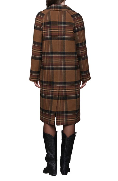 Avec Les Filles Walker Raglan Coat In Brown