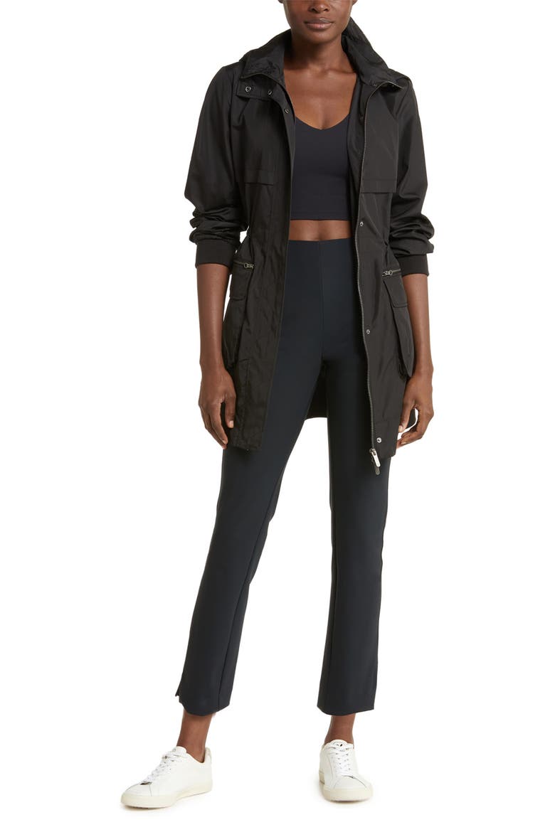 Water Resistant Rain Jacket, Alternate, color, BLACK