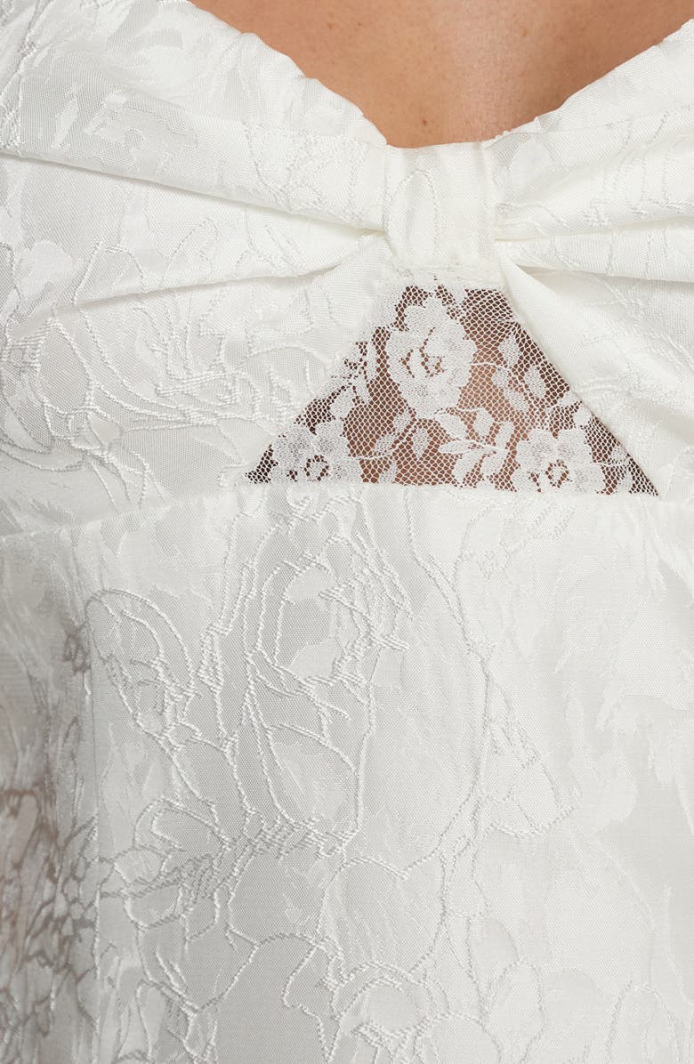 Princess Polly Aubriana Jacquard Strapless Minidress, Alternate, color, White