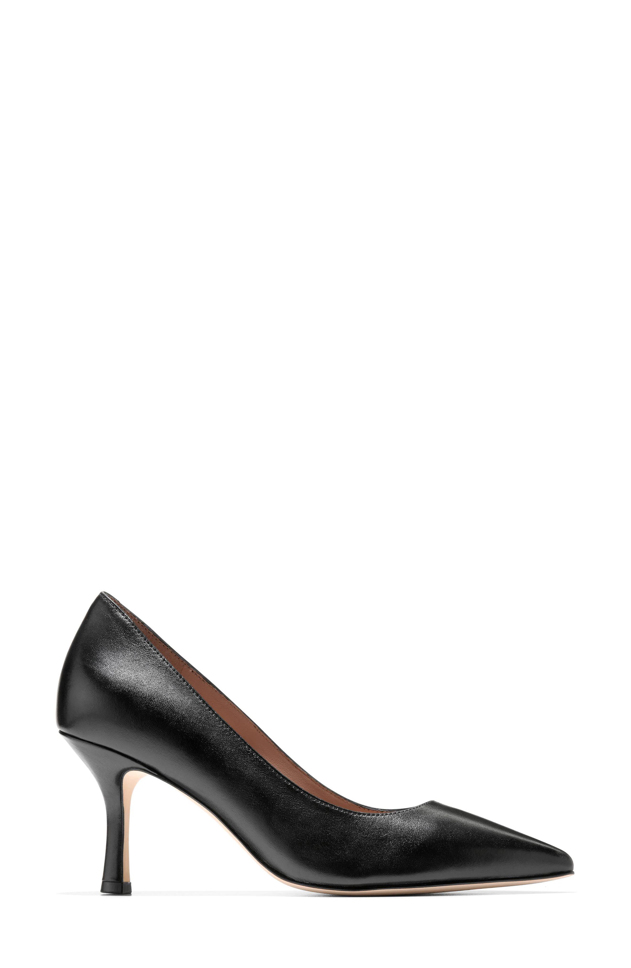 Vivica Pointed Toe Pump, Alternate, color, BLACK LEATHER