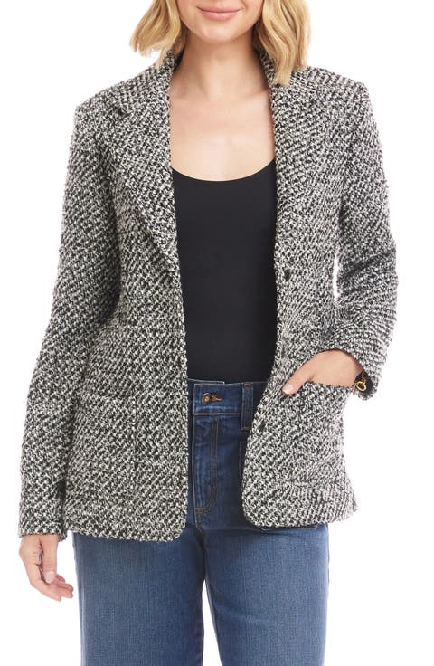 Karen Kane Tweed Blazer (Regular & Petite)