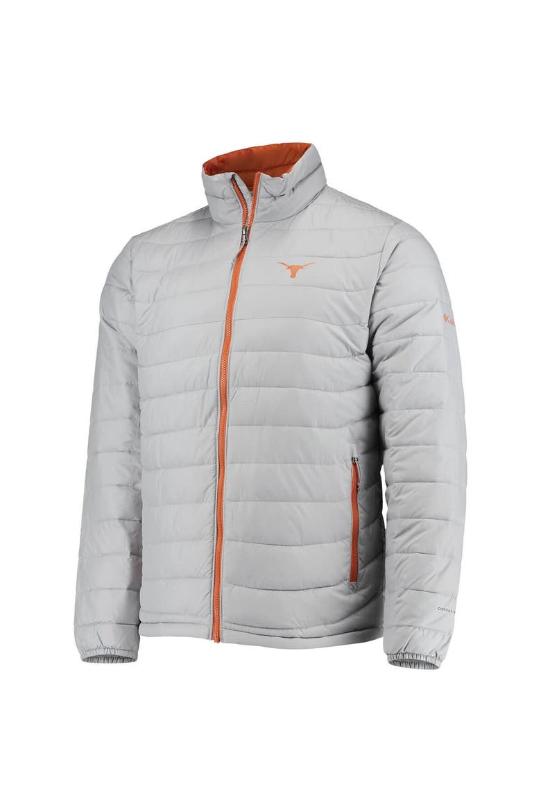 Men's Columbia Gray Texas Longhorns Powder Lite Omni-Heat Reflective Full-Zip Jacket, Alternate, color, Gray