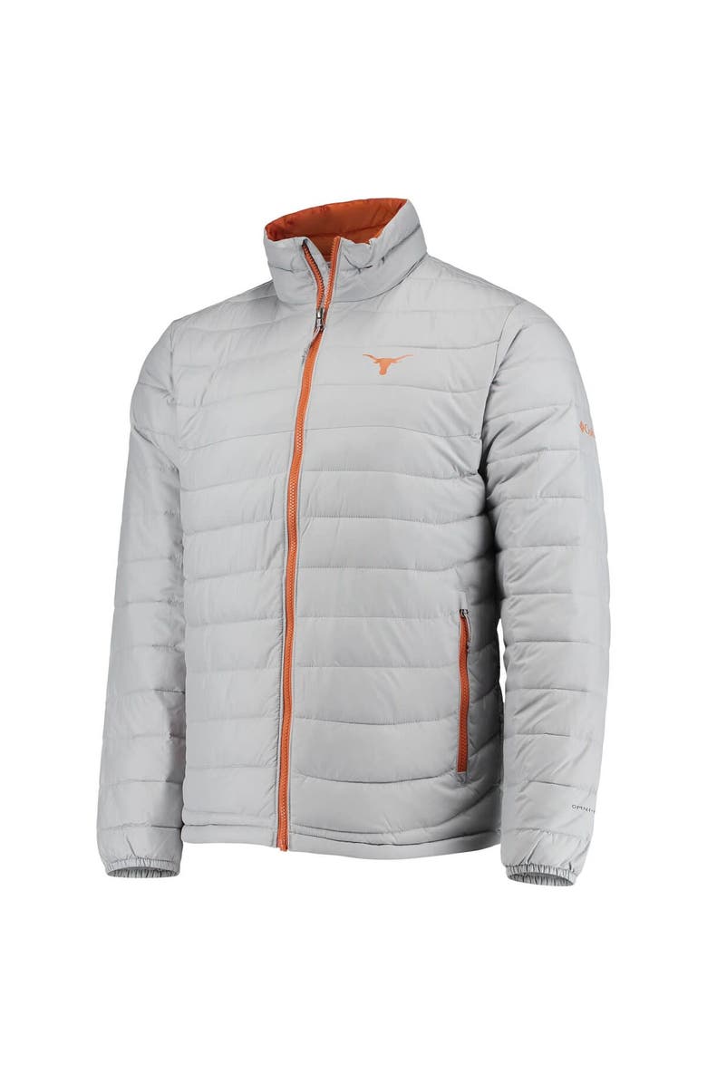 Columbia Men's Columbia Gray Texas Longhorns Powder Lite Omni-Heat Reflective Full-Zip Jacket, Alternate, color,