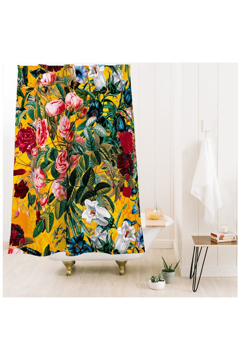 Summer Shower Curtain, Alternate, color, YELLOW MULTI