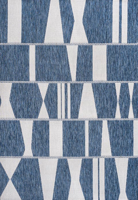 Odette Modern Geometric Abstract Two-tone Indoor/outdoor Area Rug