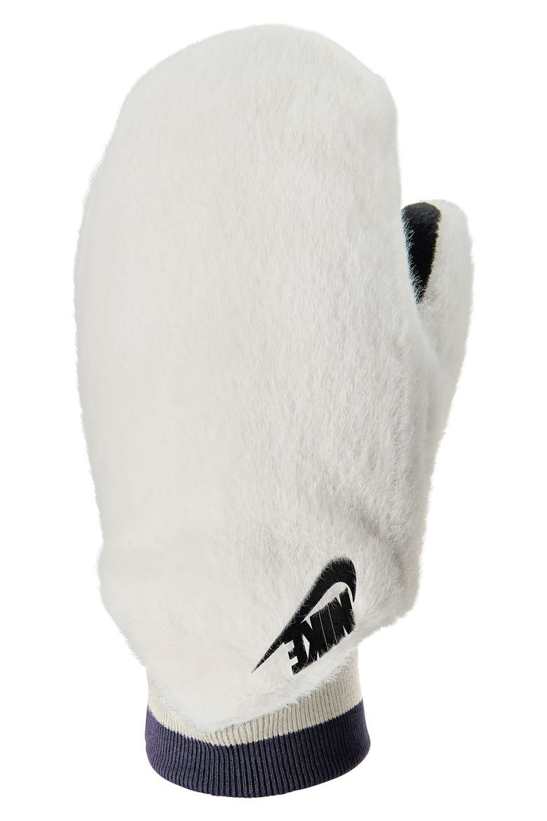 Warm Faux Fur Mittens, Main, color, SAIL