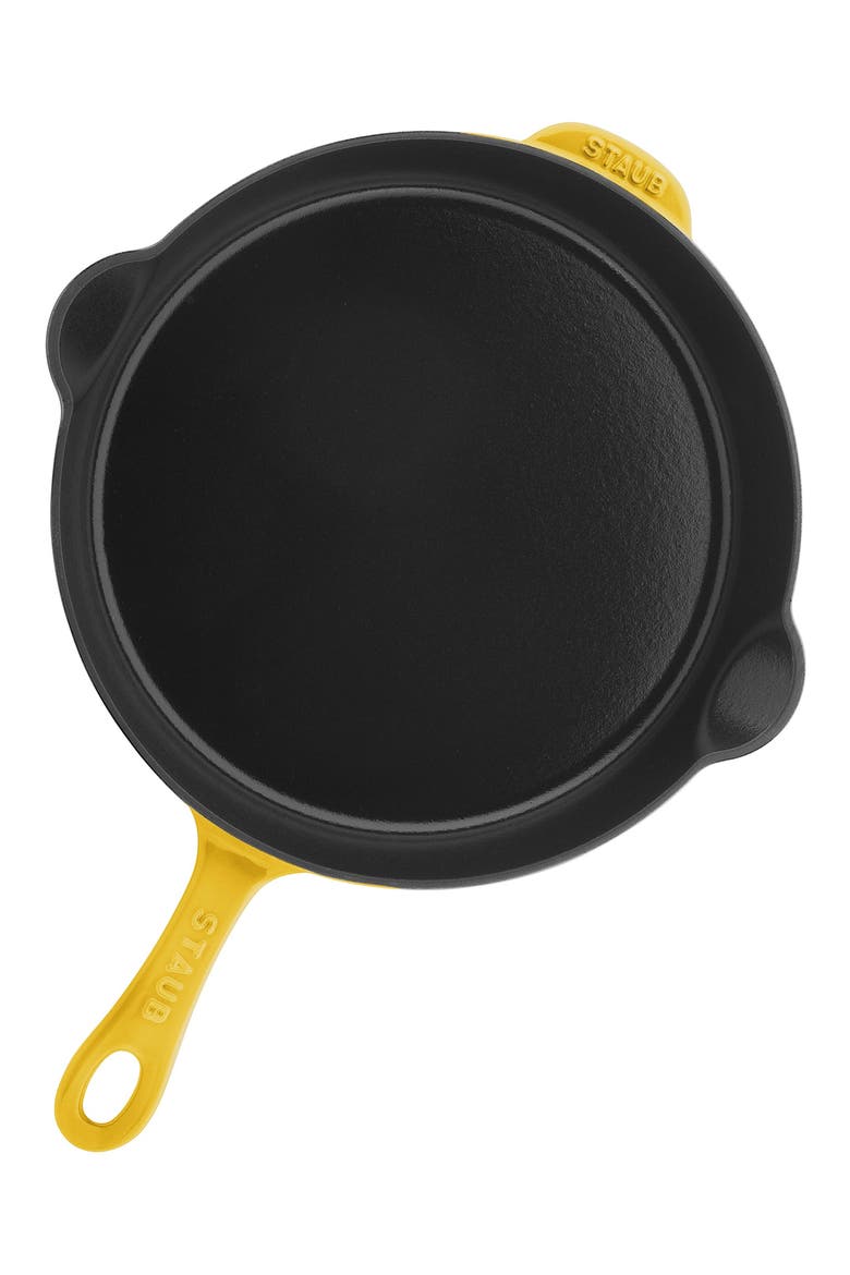 11-Inch Enameled Cast Iron Traditional Skillet, Alternate, color, CITRON