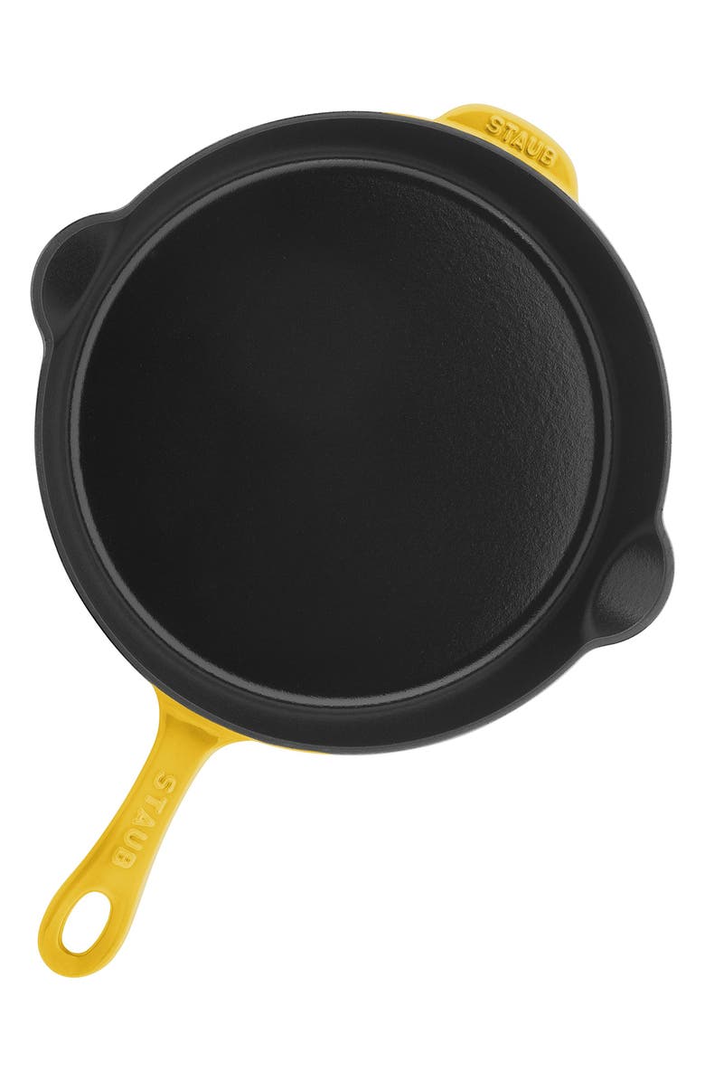 Staub 11-Inch Enameled Cast Iron Traditional Skillet, Alternate, color, Citron