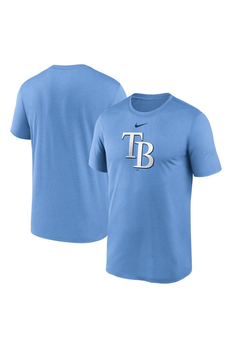 Men's Nike  Light Blue Tampa Bay Rays Legend Fuse Large Logo Performance T-Shirt, Main, color, Light Blue