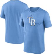 Nike Men's Nike  Light Blue Tampa Bay Rays Legend Fuse Large Logo Performance T-Shirt
