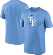 Nike Men's Nike  Light Blue Tampa Bay Rays Legend Fuse Large Logo Performance T-Shirt