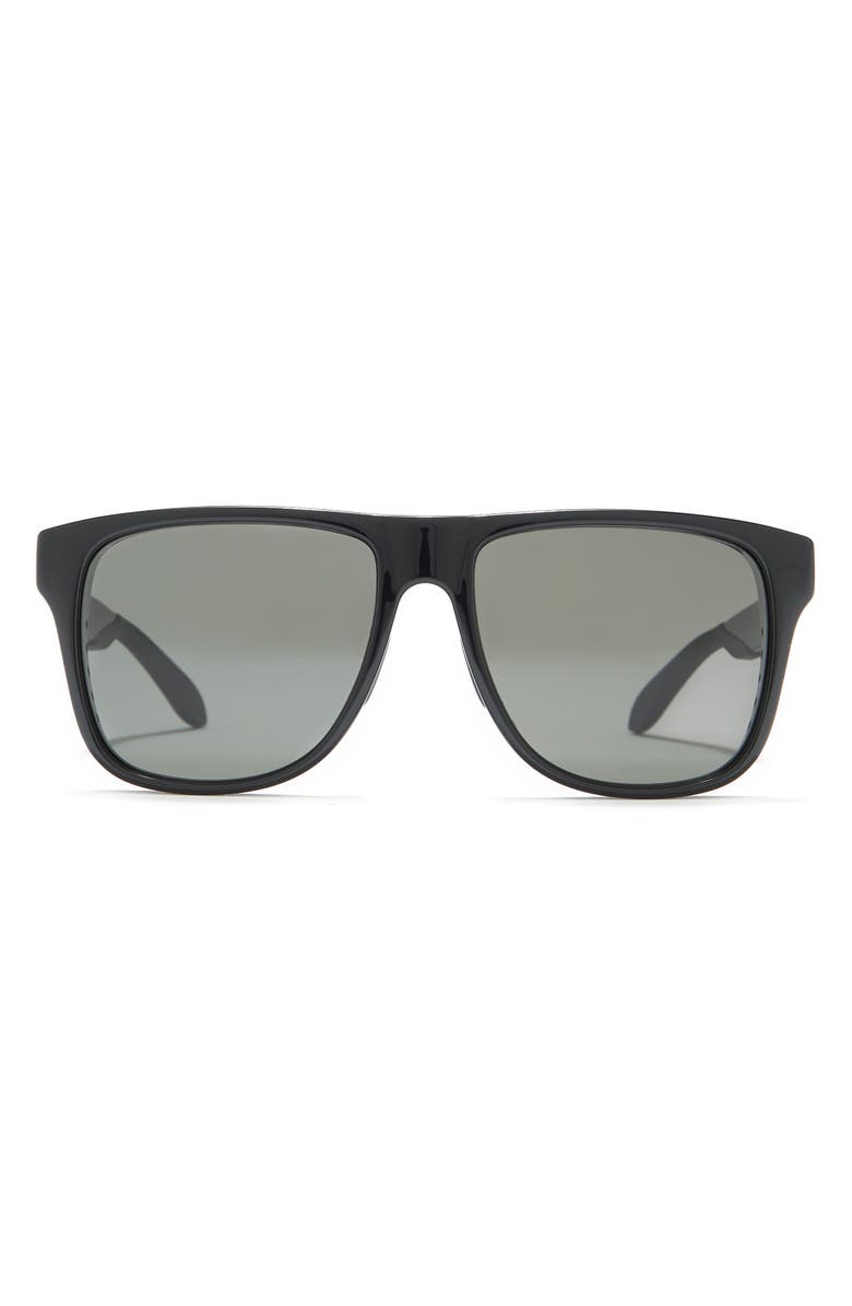 McQueen 56mm Square Rectangle Sunglasses, Main, color,