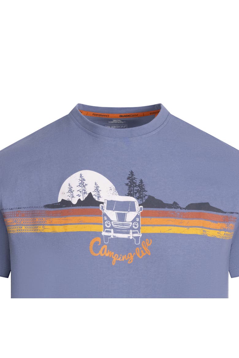 Cromer II Printed Casual T-Shirt, Alternate, color, Denim Blue