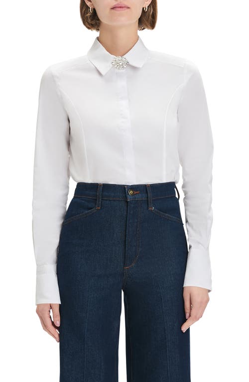 Favorite Daughter The Darling Embellished Shirt In White