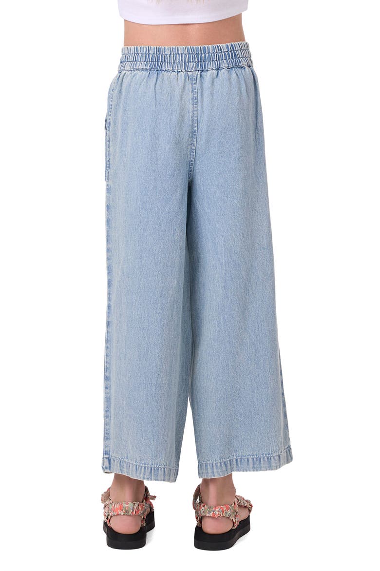 Kids' Kaylas Drawstring Denim Pants, Alternate, color, DRIFTER