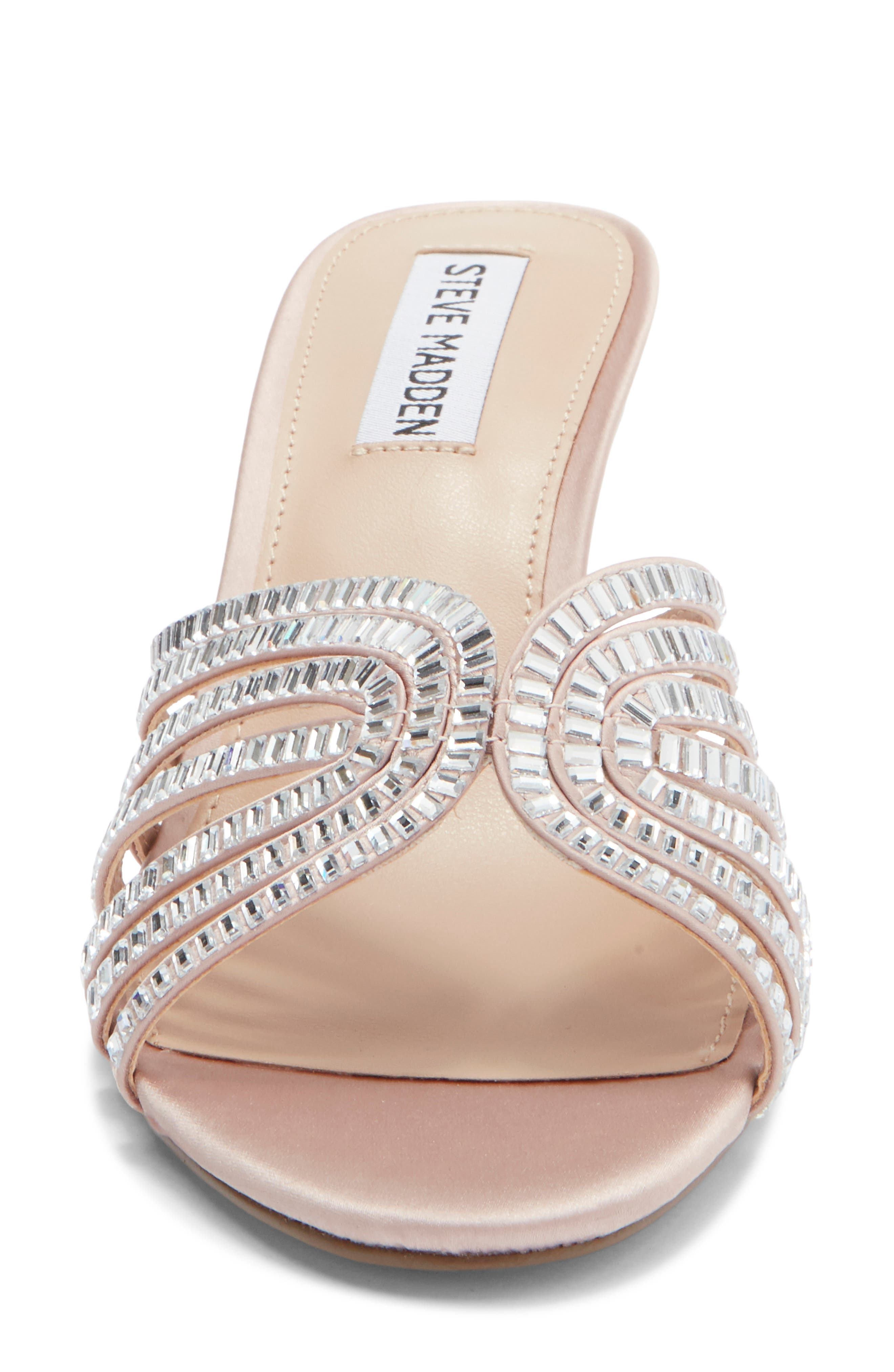 Melanyy Crystal Embellished Slide Sandal, Alternate, color, BLUSH
