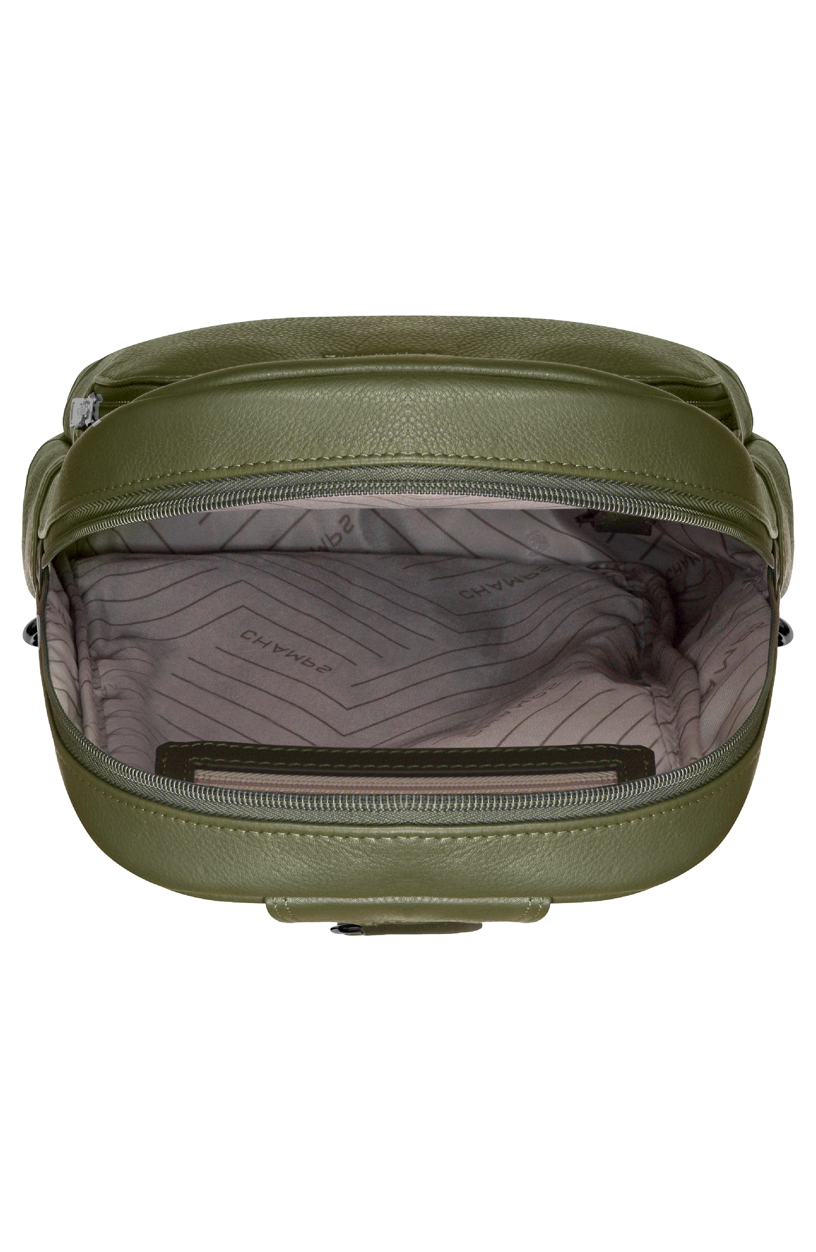 CHAMPS Onyx Leather Sling Bag, Alternate, color, Khaki