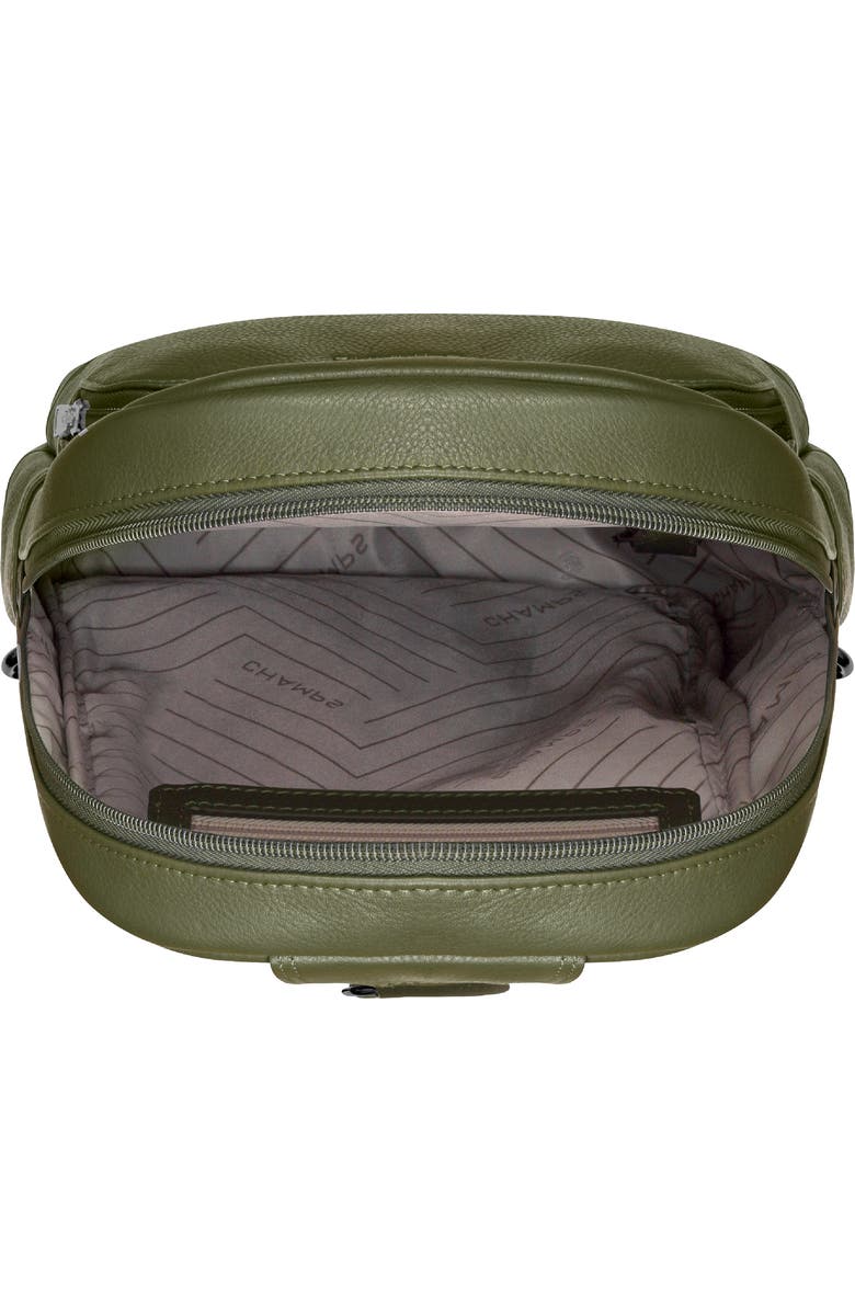 CHAMPS Onyx Leather Sling Bag, Alternate, color, Khaki