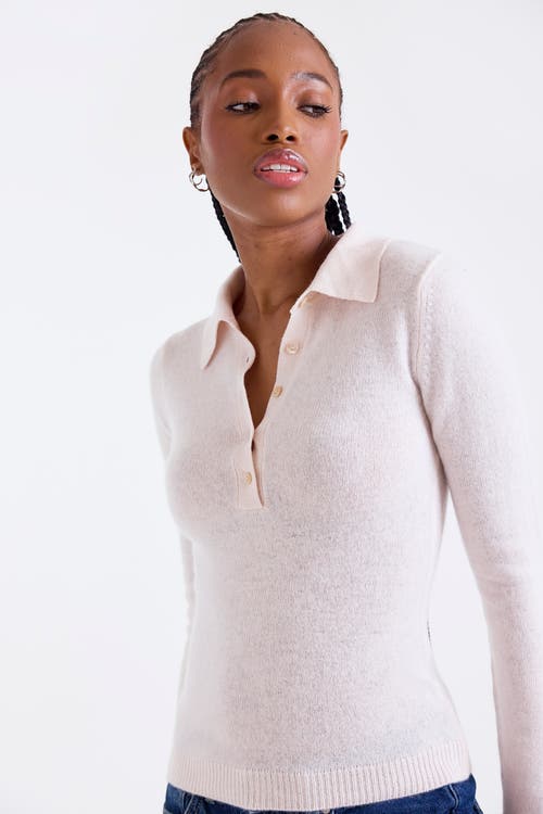 1982 Amaya Long Sleeve Button Polo Top