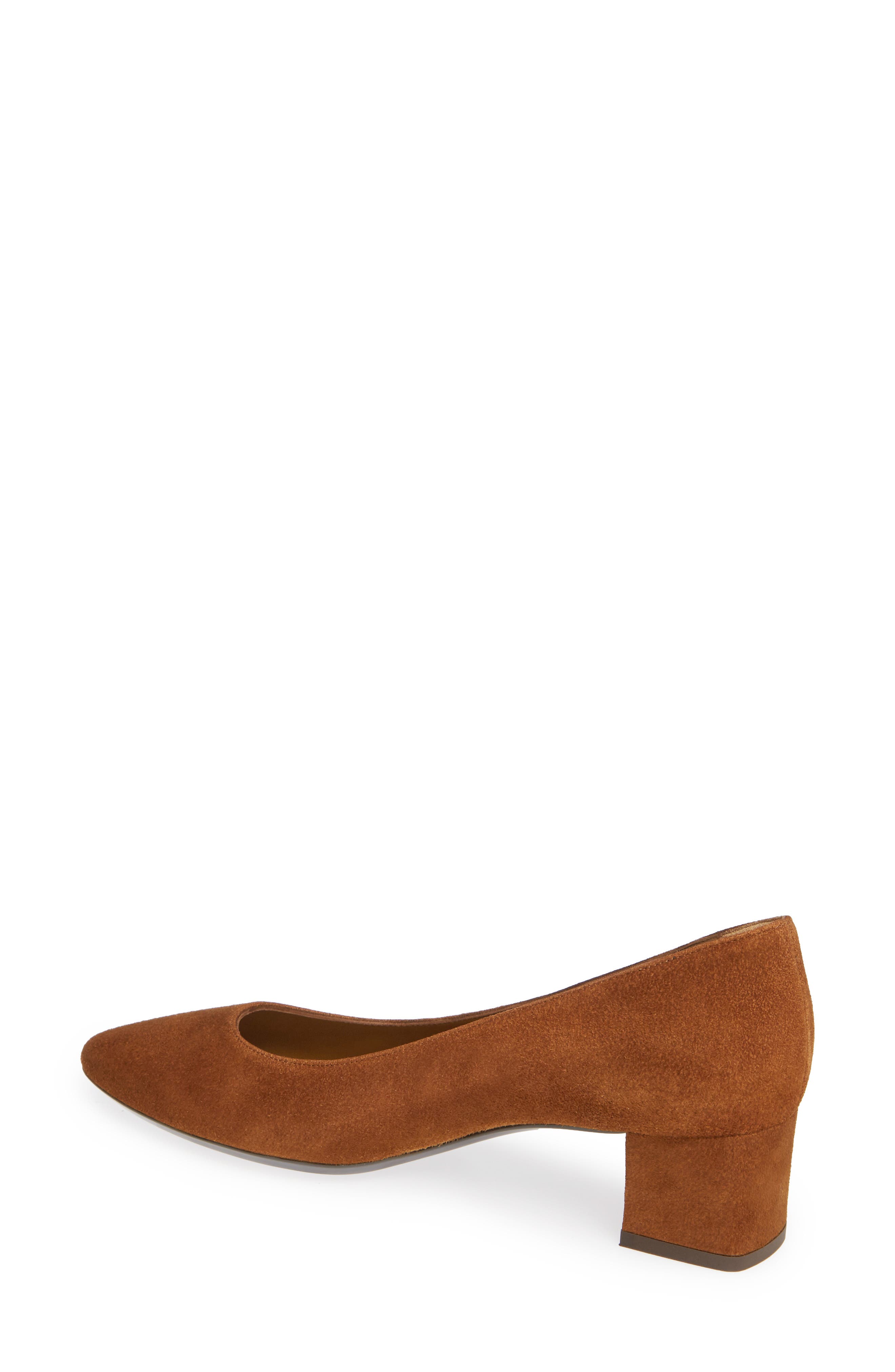 Aquatalia Pasha Weatherproof Pump, Alternate, color, Caramel Suede