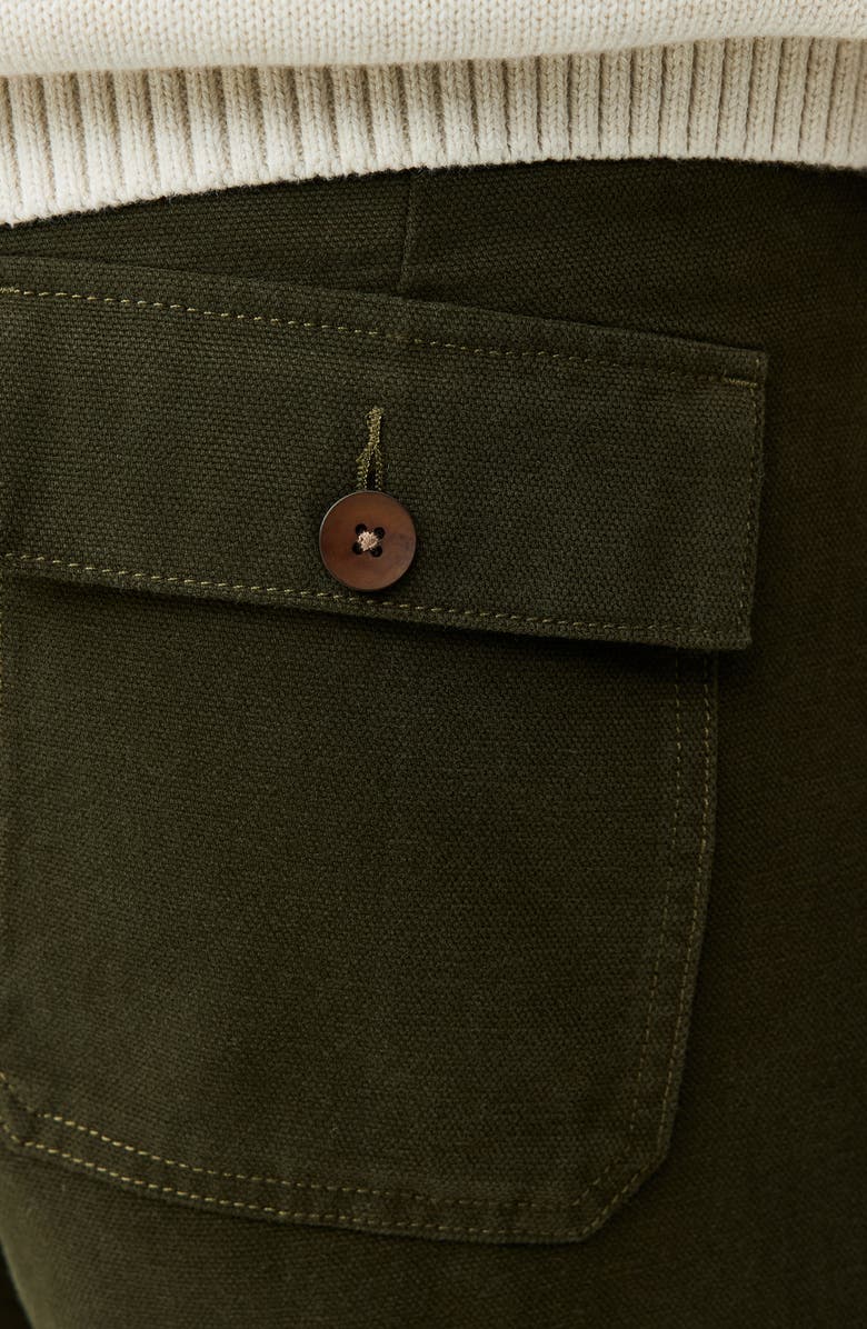 Rodd & Gunn Clyde Relaxed Fit Cotton Canvas Pants, Alternate, color, Olive