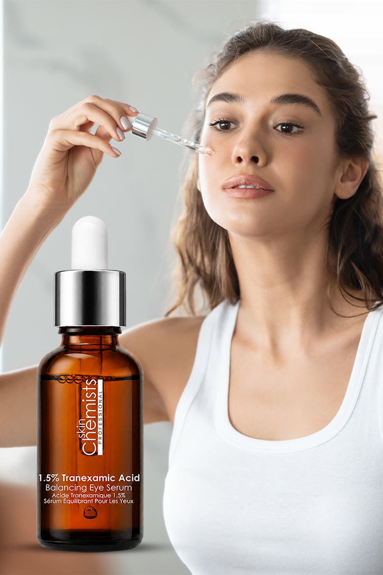 SC 1.5% Transexamic Acid Balancing Eye Serum 15ml for Anti-Aging, Brightening, Alternate, color, White