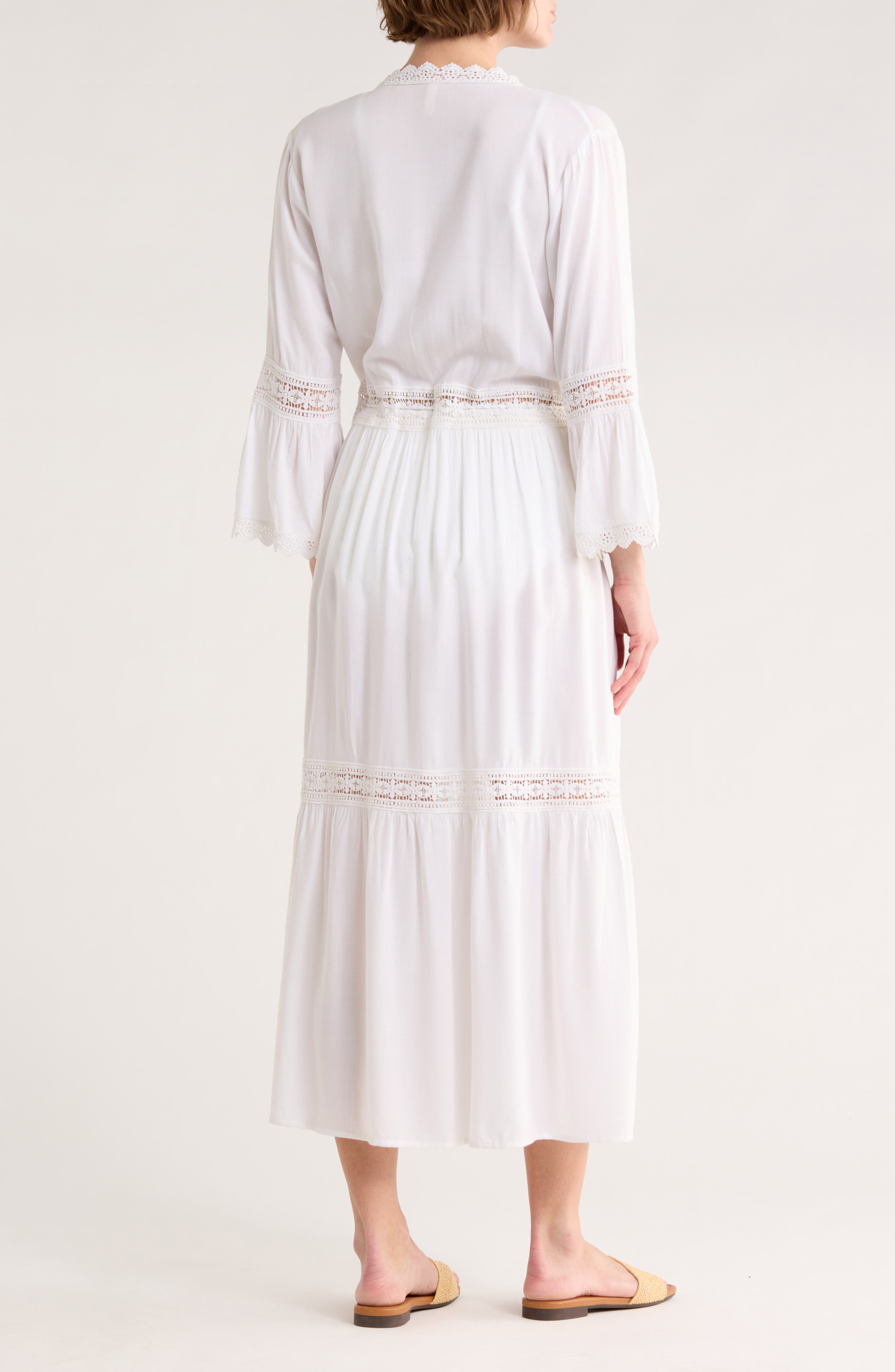 Open Front Lace Inset Cover Up - image 2