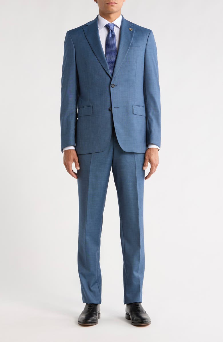 No Ordinary Joe by Ted Baker Jake Solid Wool Suit, Main, color, Blue