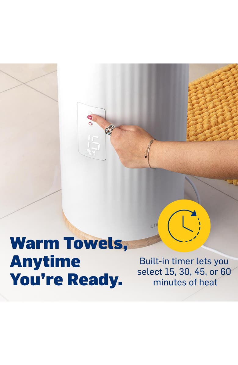 Live Fine Large Bucket Style Rowel Warmer - White, Alternate, color, White