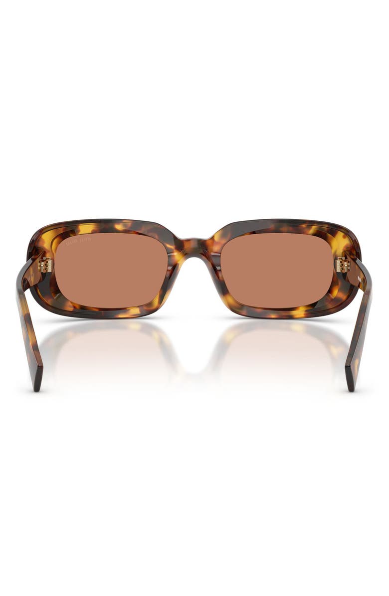 Miu Miu 52mm Rectangular Sunglasses, Alternate, color, 