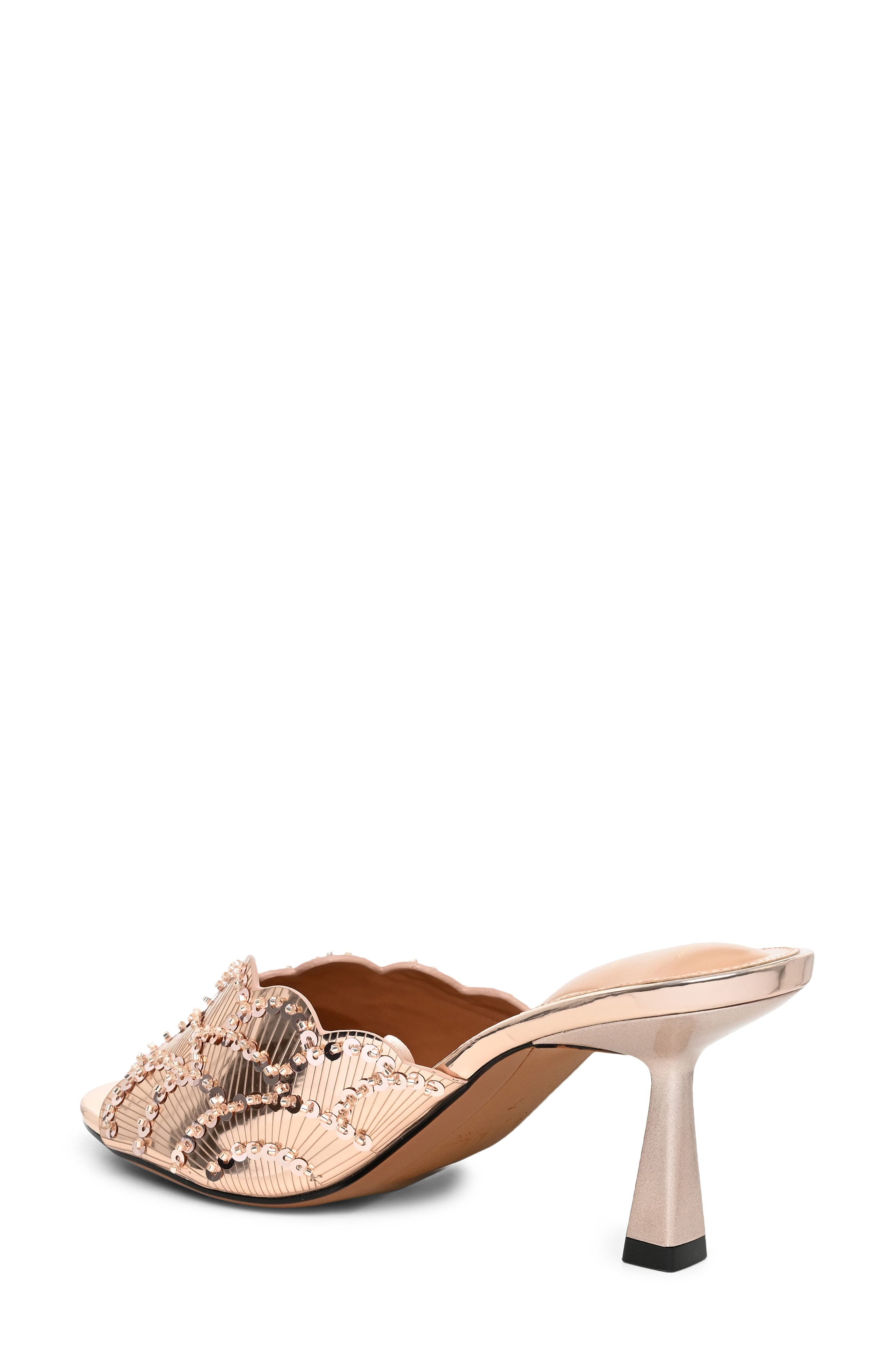 Zoda Faux Pearl Sandal, Alternate, color, CHAMPAGNE