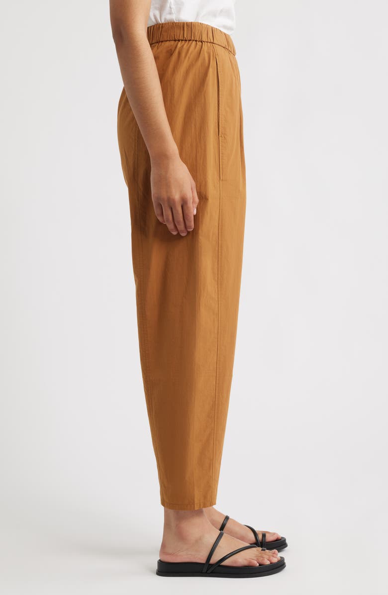 Eileen Fisher Pleated Lantern Ankle Pants, Alternate, color, Bronze