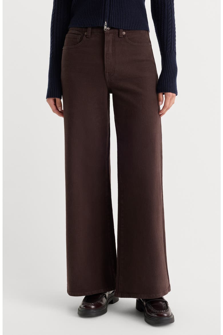 Good Waist High Waist Wide Leg Palazzo Jeans, Main, color, ESPRESSO