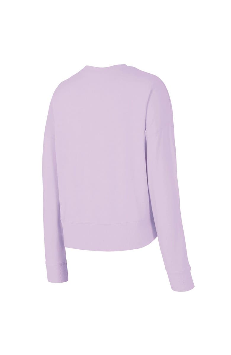 CONCEPTS SPORT Women's Concepts Sport  Lavender New York Yankees Elevation Tri-Blend Long Sleeve T-Shirt & Shorts Set, Alternate, color, Lavender