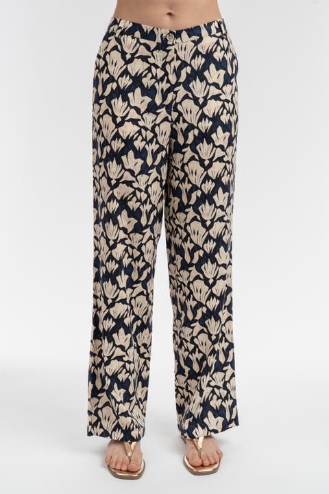 Printed Tailored Pants